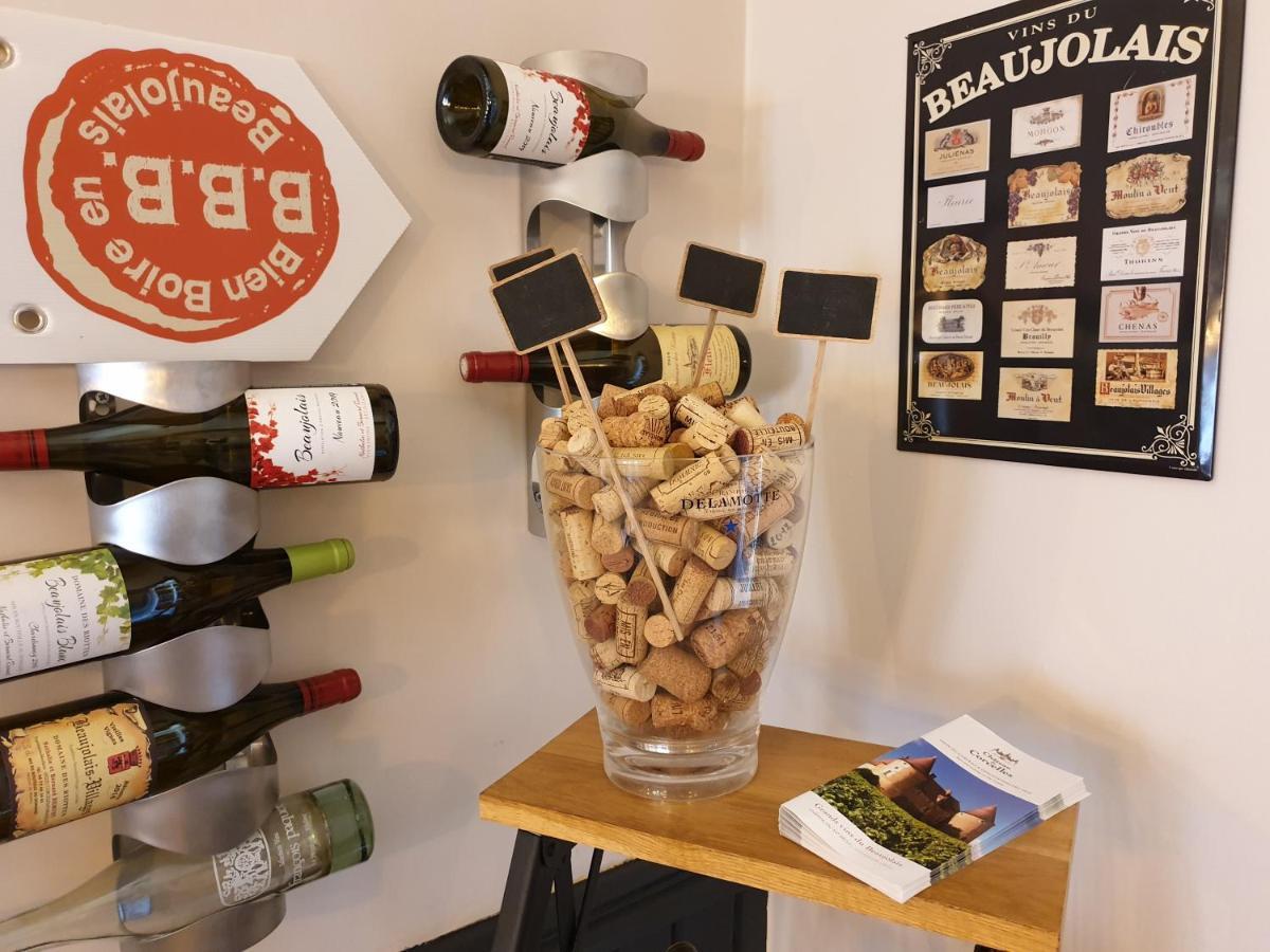 Corcelles-en-Beaujolais Le Relais Des Dix Crus - Logis Hotel B&B מראה חיצוני תמונה